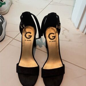 Guess Black Stiletto Heels with Ankle Strap